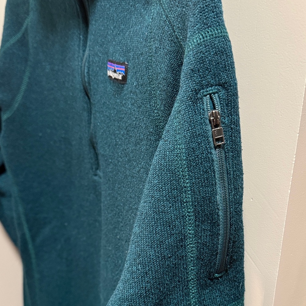 Patagonia Deep Teal Quarter-Zip Fleece - Picture 2 of 5